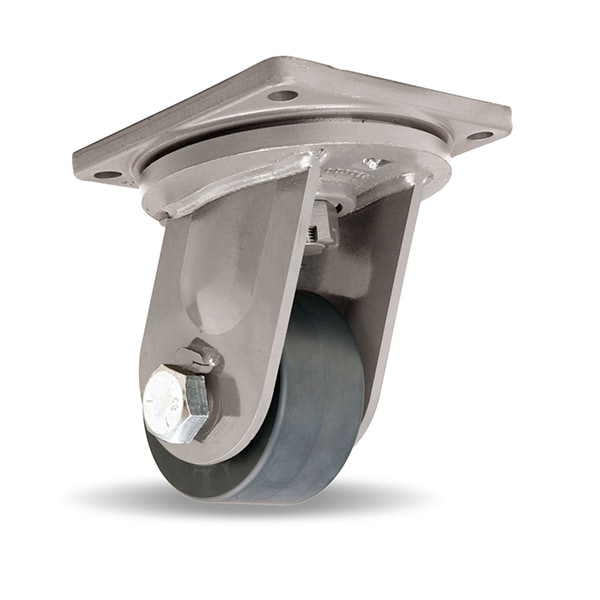 Maxi-Duty Swivel Caster, 6" x 3" Nylast Wheel, 1-1/4" Precision Ball Bearings