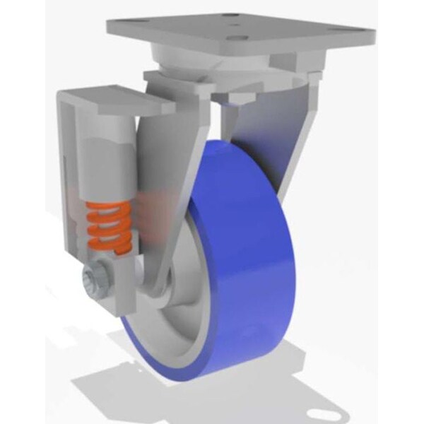 Swivel Spring, Loaded Ch 8X3 Poly-Soft