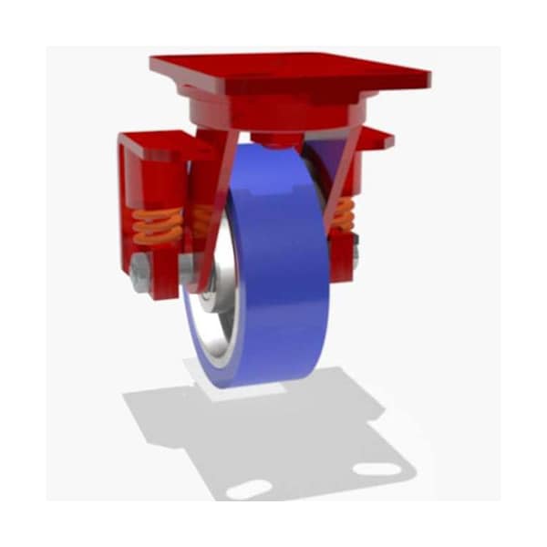 Swivel Spring, Loaded Hs 6X2 Poly Soft