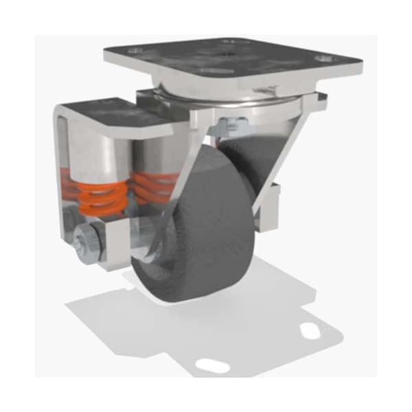 Swivel Spring, Loaded Wh 4X2 Plastex