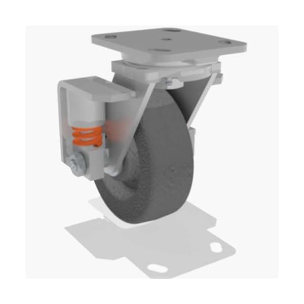 Swivel Spring, Loaded Wh 6X2 Plastex