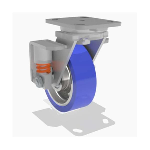 Swivel Spring, Loaded Wh 6X2 Poly-Soft