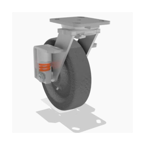 Swivel Spring, Loaded Wh 8X2 Plastex