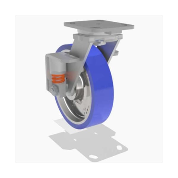 Swivel Spring, Loaded Wh 8X2 Poly-Soft