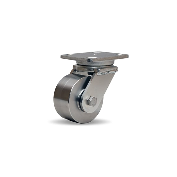 Stainless Steel Workhorse Swivel Caster, 4" x 2" Stainless Wheel