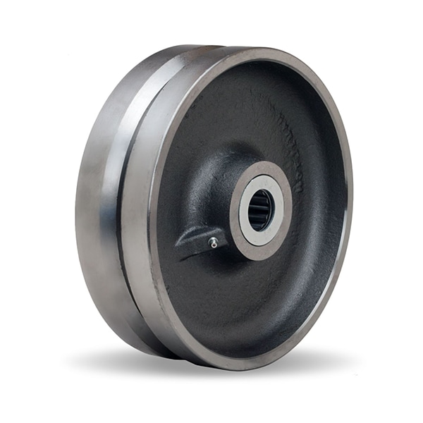 V-Grooved Wheel 10X3In W/ 1-1/4In Rb