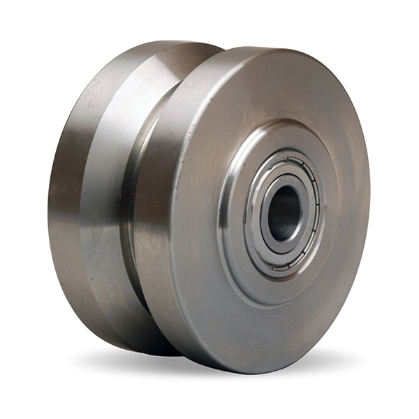 Stainless V Groove Whl, 4X2 3/4 Del Slv