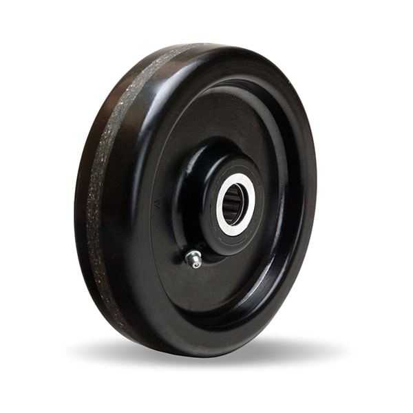 Plastex Wheel, 6X1-1/2 1/2Rb