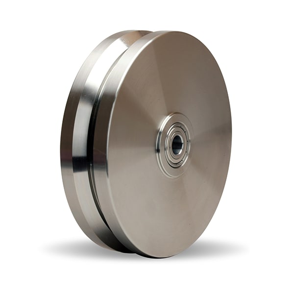 Stainless V Groove Wheel 8X2 1/2Bb