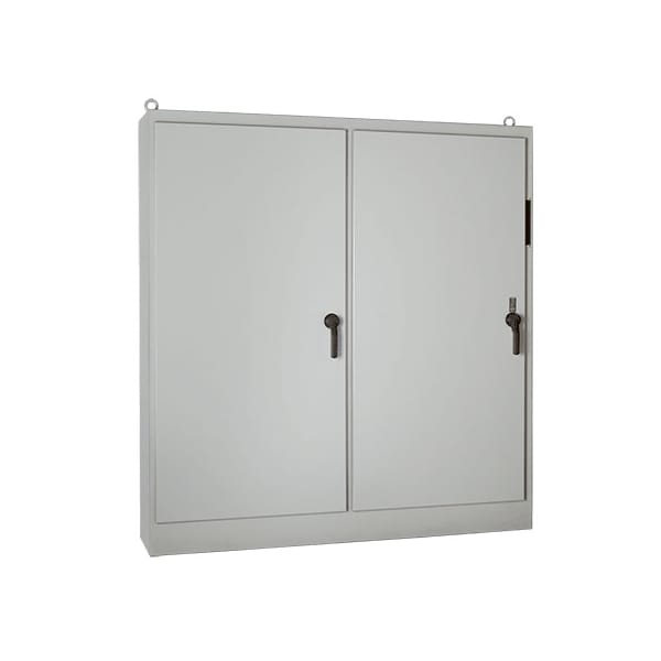 3 Point Latch with Padlock Handle Electrical Enclosures, 72.12 in H, 18.12 in D, 100-3/4 in W, 12
