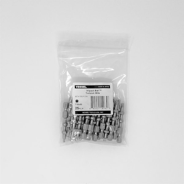 IMPACT BALL Torsion Bit T15x50, PK25