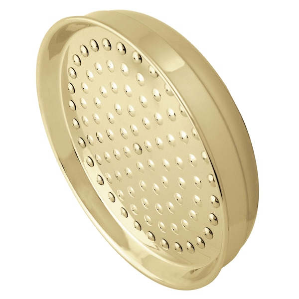 Shower Head, Polished Brass, Wall Mount
