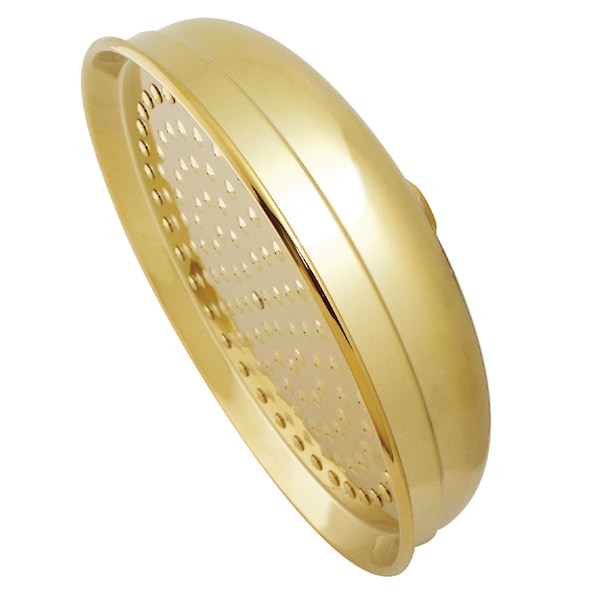 Shower Head, Polished Brass, Wall Mount
