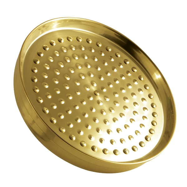Shower Head, Brushed Brass, Wall Mount