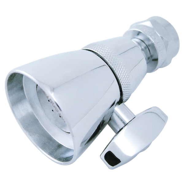 Shower Head, Polished Chrome, Wall Mount