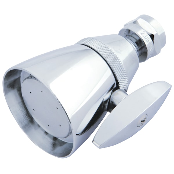 Shower Head, Polished Chrome, Wall Mount