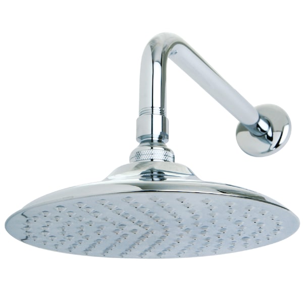 Shower Head, Polished Chrome, Wall Mount