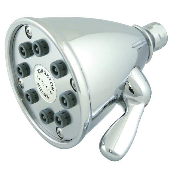 Shower Head, Polished Chrome, Wall Mount