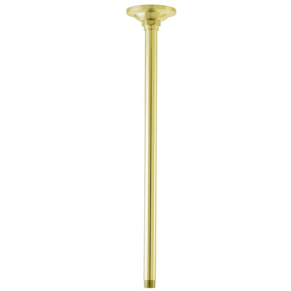 Shower Arms and Flange Polished Brass, Ceiling Mount