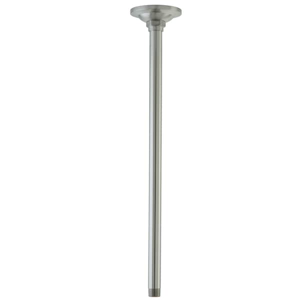 Shower Arms and Flange, Brushed Nickel, Ceiling Mount