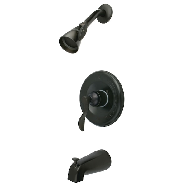 Tub and Shower Faucet, Standard, 3, Wall Mount, Oil Rubbed Bronze
