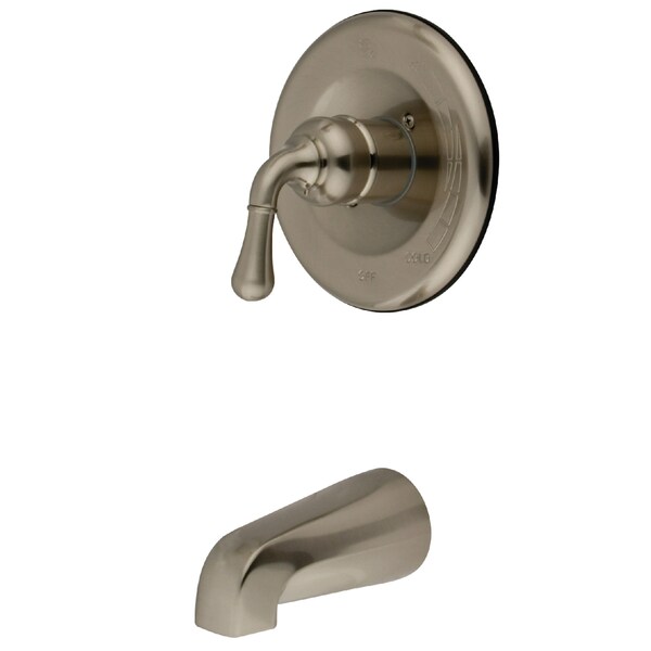 Tub and Shower Faucet, Standard, 2, Wall Mount, Brushed Nickel