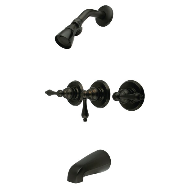 Tub and Shower Faucet, Oil Rubbed Bronze, Wall Mount