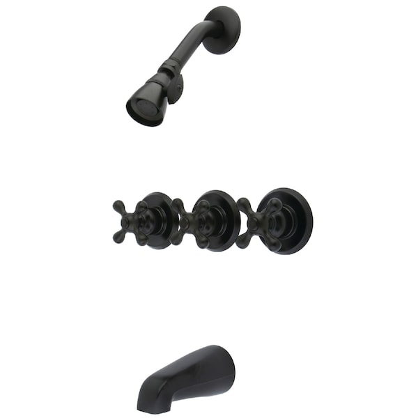 Tub and Shower Faucet, Oil Rubbed Bronze, Wall Mount