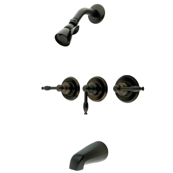 Tub and Shower Faucet, Oil Rubbed Bronze, Wall Mount
