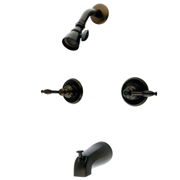 Tub and Shower Faucet, Oil Rubbed Bronze, Wall Mount
