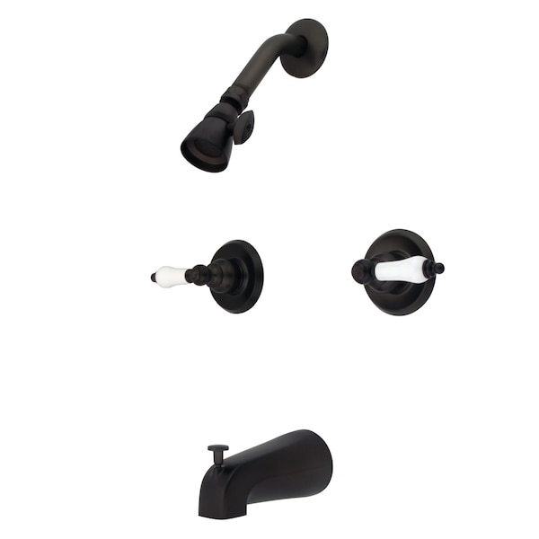 Tub and Shower Faucet, Oil Rubbed Bronze, Wall Mount