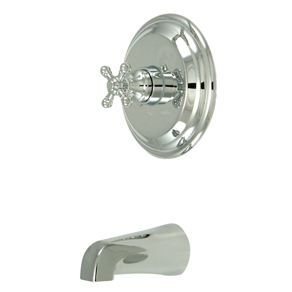 Tub and Shower Faucet, Standard, 2, Wall Mount, Polished Chrome