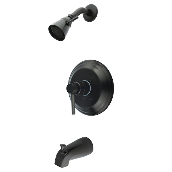 Tub and Shower Faucet, Standard, 3, Wall Mount, Oil Rubbed Bronze