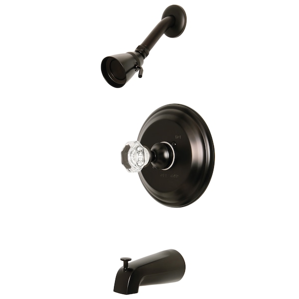 Tub and Shower Faucet, Standard, 5-1/8", 3, Wall Mount, Oil Rubbed Bronze