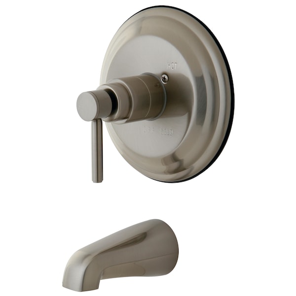Tub and Shower Faucet, Standard, 2, Wall Mount, Brushed Nickel