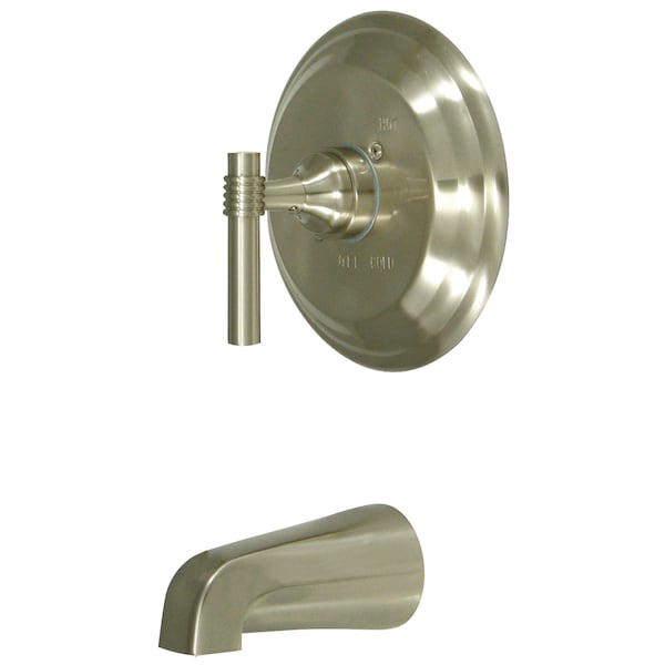 Tub and Shower Faucet, Standard, 2, Wall Mount, Brushed Nickel