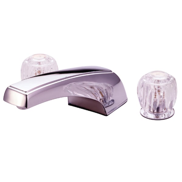Roman Tub Faucet, Polished Chrome, Deck Mount