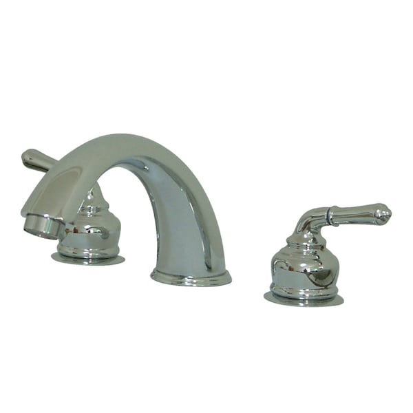 Roman Tub Faucet, Polished Chrome, Deck Mount