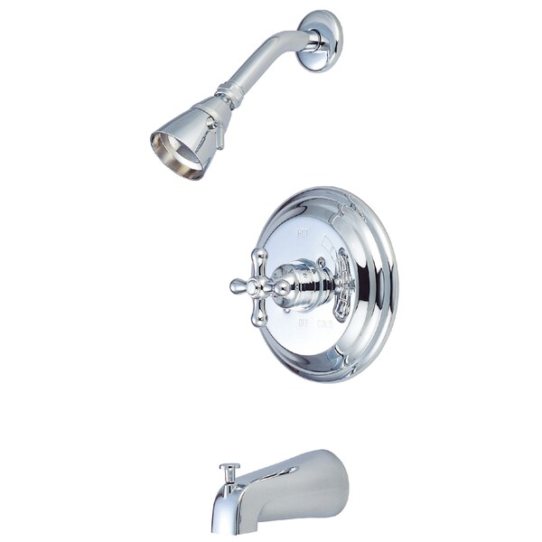 KB3631AX Tub & Shower Faucet with Metal Cross Handle