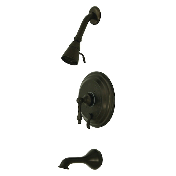 Tub and Shower Faucet, Oil Rubbed Bronze, Wall Mount
