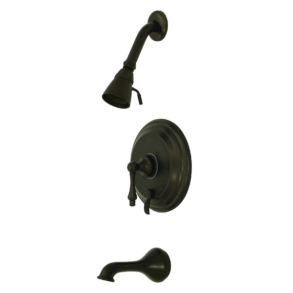 Tub and Shower Faucet, Oil Rubbed Bronze Wall Mount