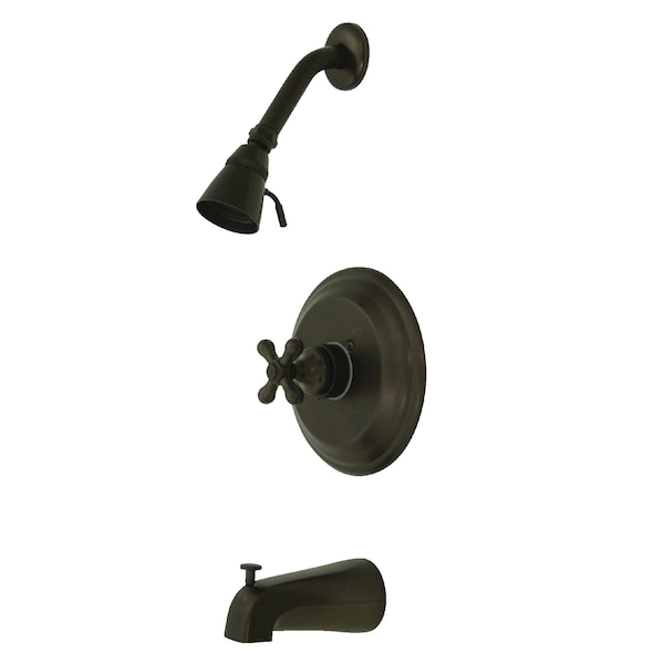 KB3635AX Tub & Shower Faucet with Metal Cross Handle