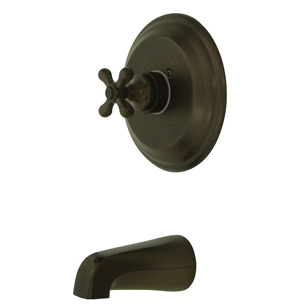 Tub and Shower Faucet, Standard, 2, Wall Mount, Oil Rubbed Bronze