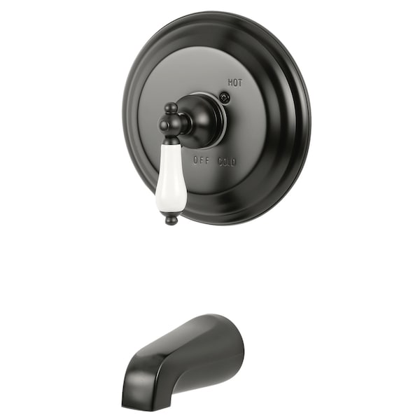 Tub and Shower Faucet, Standard, 2, Wall Mount, Oil Rubbed Bronze