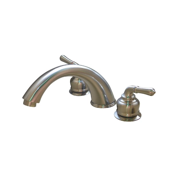 Roman Tub Faucet, Brushed Nickel, Deck Mount