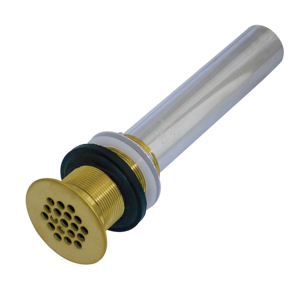 Brass, Bathroom Sink Drain, Grid Drain without Overflow