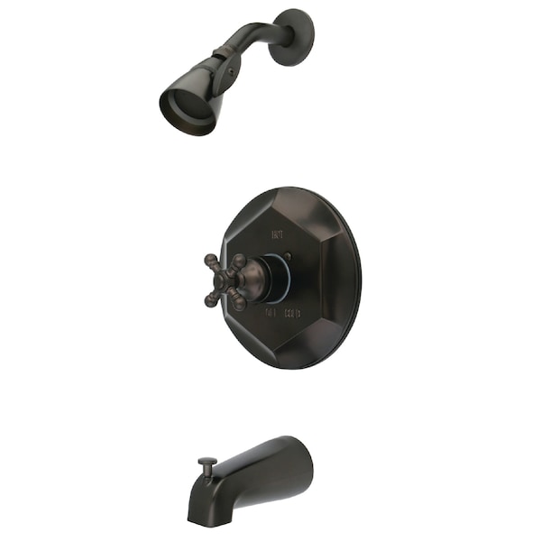 Tub and Shower Faucet, Oil Rubbed Bronze, Wall Mount