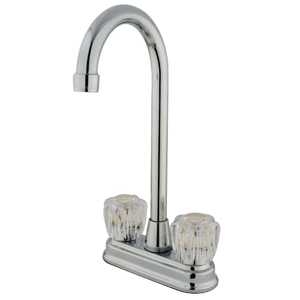 KB491AC 4" Center Bar Faucet, Manual, 4" Mount, 2 Hole