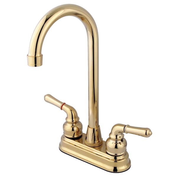 KB492 4" Centerset Bar Faucet, Manual, 4" Mount, 2 Hole