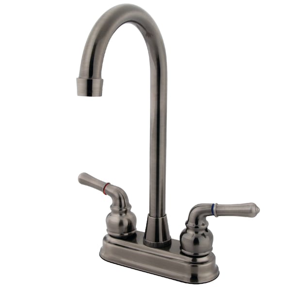 KB493 4" Centerset Bar Faucet, Manual, 4" Mount, 2 Hole